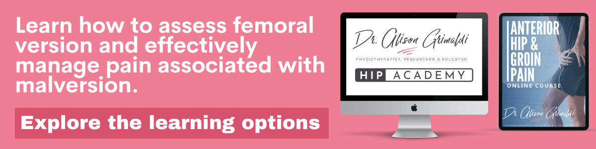Learn how to assess femoral version and effectively manage pain associated with malversion.